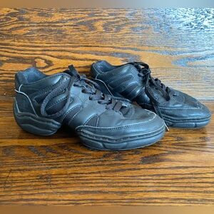 Bloch Black Low Top Dance Sneakers Split Sole Hip Hop Jazz 8.5